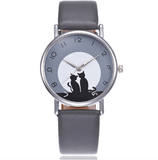 Montre Chat en Cuir - CoinConfort