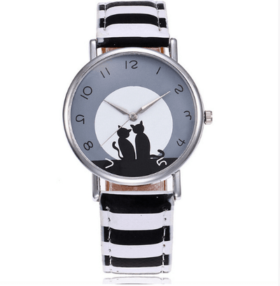Montre Chat en Cuir - CoinConfort