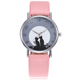Montre Chat en Cuir - CoinConfort