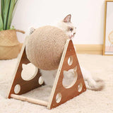 Boule de Sisal en bois pour chat - CoinConfort