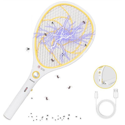 Raquette électrique 3 en 1 pour insectes - CoinConfort