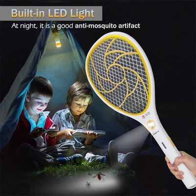 Raquette électrique 3 en 1 pour insectes - CoinConfort