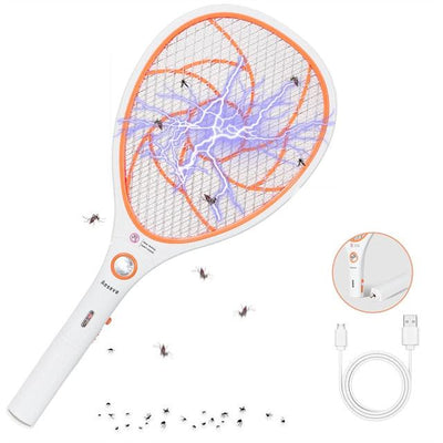 Raquette électrique 3 en 1 pour insectes - CoinConfort
