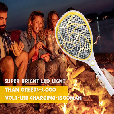 Raquette électrique 3 en 1 pour insectes - CoinConfort