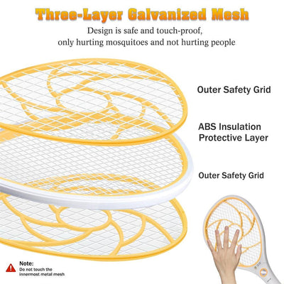 Raquette électrique 3 en 1 pour insectes - CoinConfort