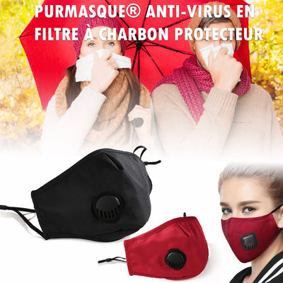 2 PurMasque® Anti-Virus + 4 Filtres à Charbon Protecteur Gratuit - CoinConfort