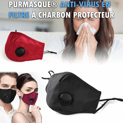 2 PurMasque® Anti-Virus + 4 Filtres à Charbon Protecteur Gratuit - CoinConfort
