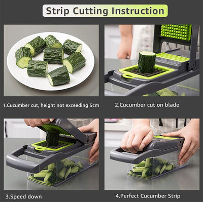 MANDOLINE DE CUISINE 7 COUPES MULTIFONCTION | MULTISLICER ™ - CoinConfort