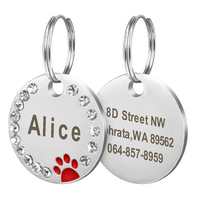 Pendentif Collier Anti-Perte pour chat/chien Personnalisé - CoinConfort