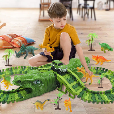 Jeu de piste - Rails jungle Jurassic Dinosaure - CoinConfort